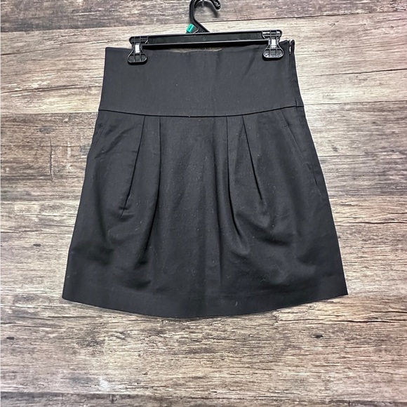 Zara Black Pleated Mini Bubble Skirt - Picture 1 of 8